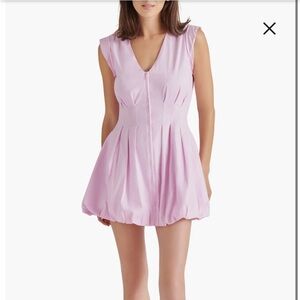 Gale bubble hem sleeveless mini dress